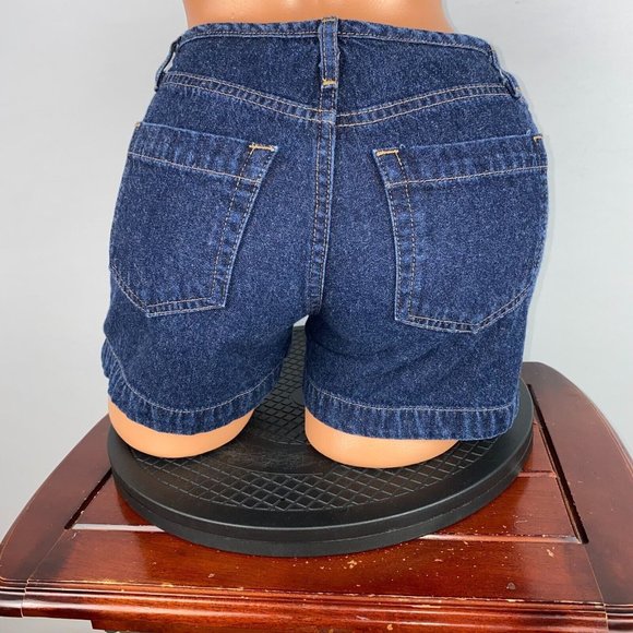 Y2K Vintage '00s No Boundaries Juniors 3 Denim Jean Shorts Actual W 26.5 x I 3 - Picture 6 of 12